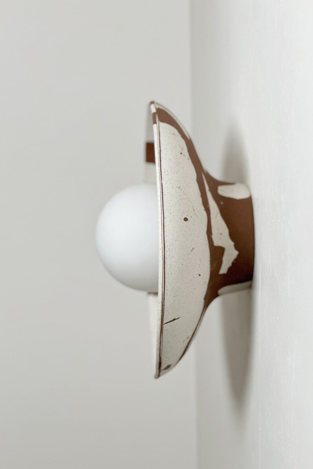 Limited Edition One Made Ceramic Wall Dish Sconce