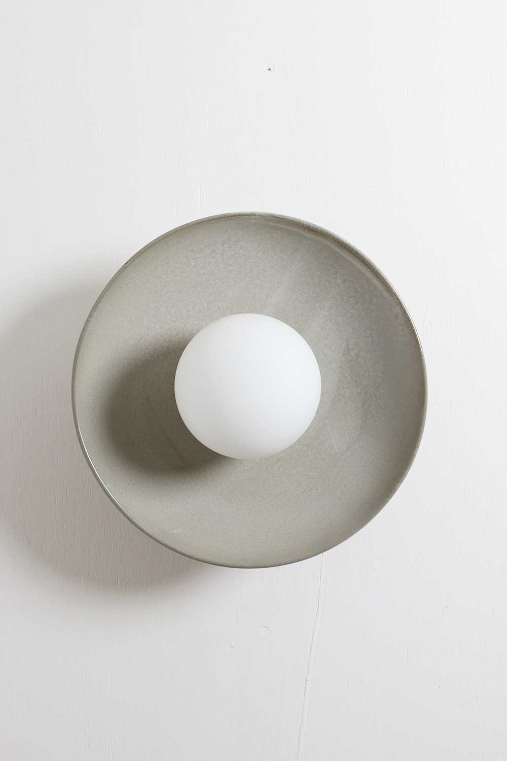 Ceramic Wall Dish Sconce Light / Saltbush