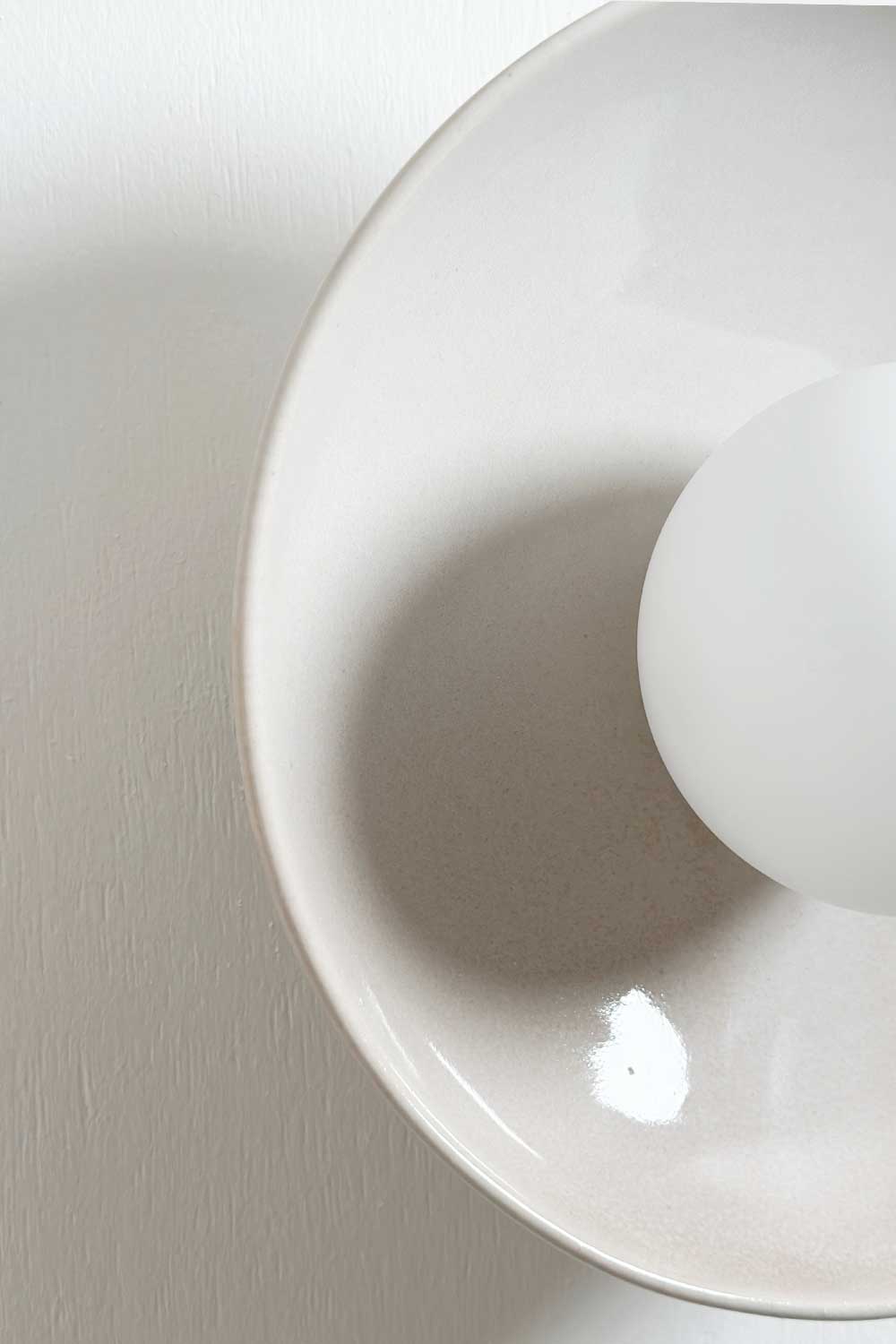Ceramic Wall Dish Sconce Light / Coast