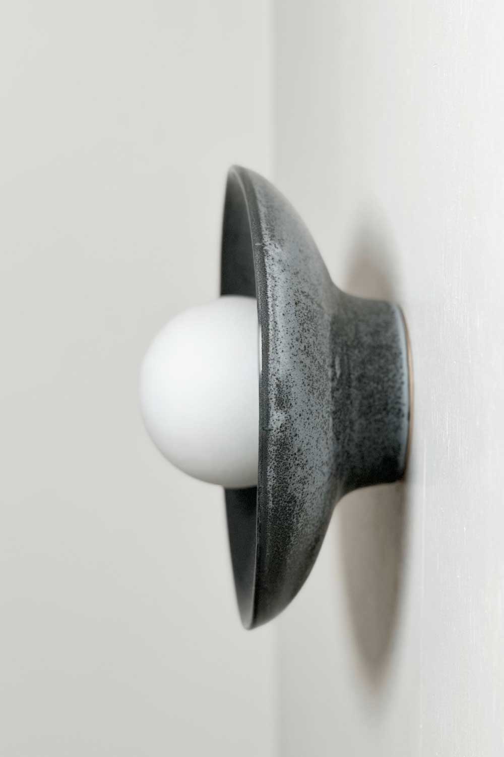 Ceramic Wall Dish Sconce Light / Storm