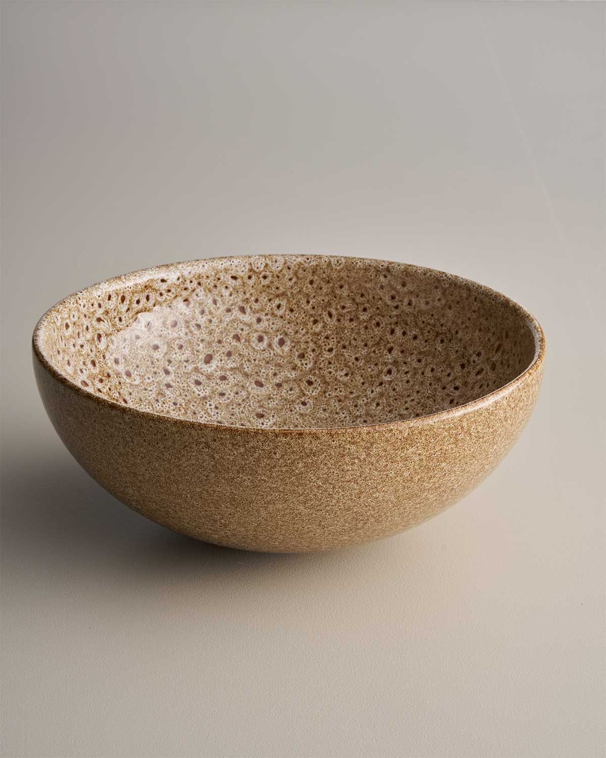 Clay 340 Ceramic Above Counter Basin / White Ochre