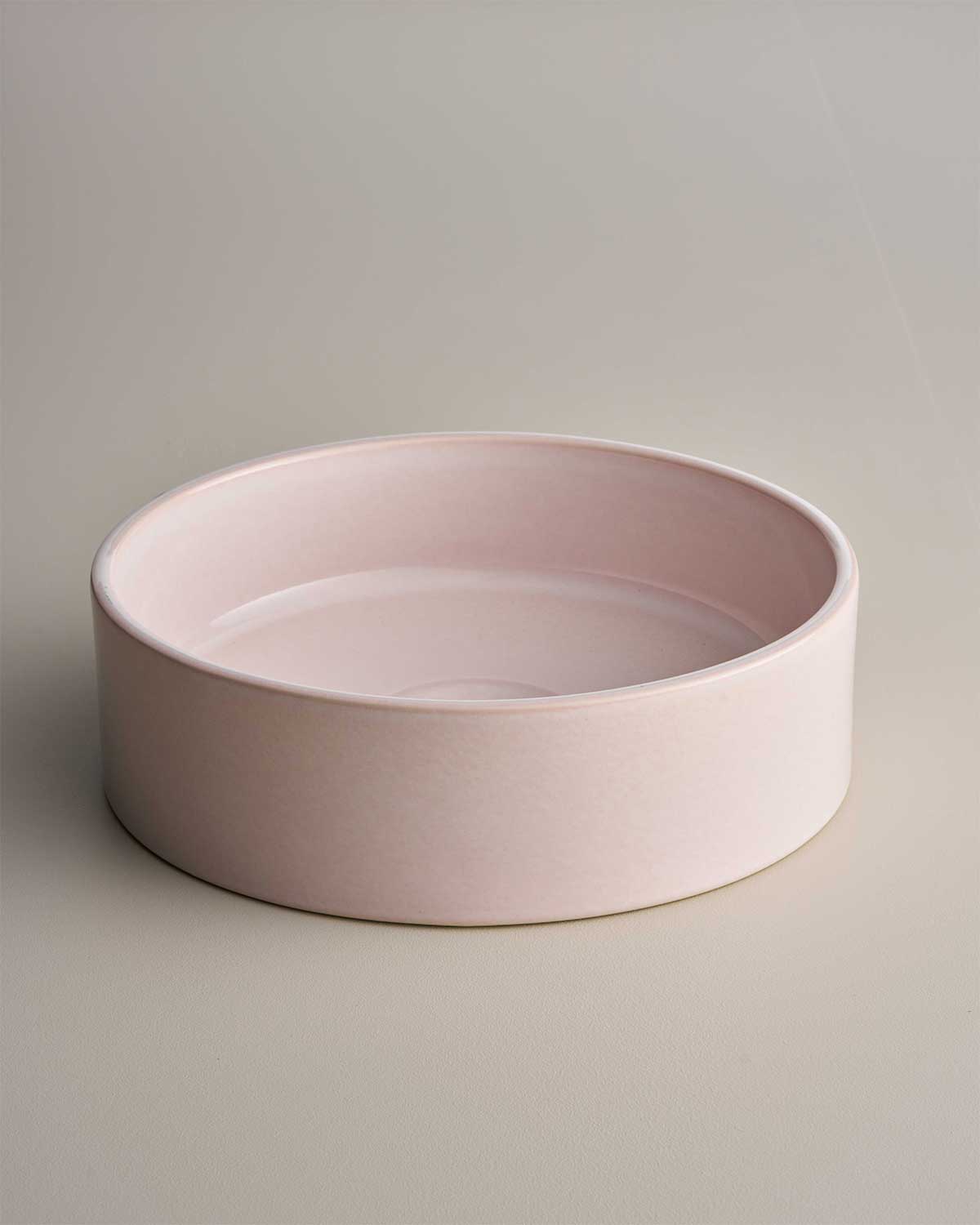Clay 350 Ceramic Above Counter Basin / Rose Quartz
