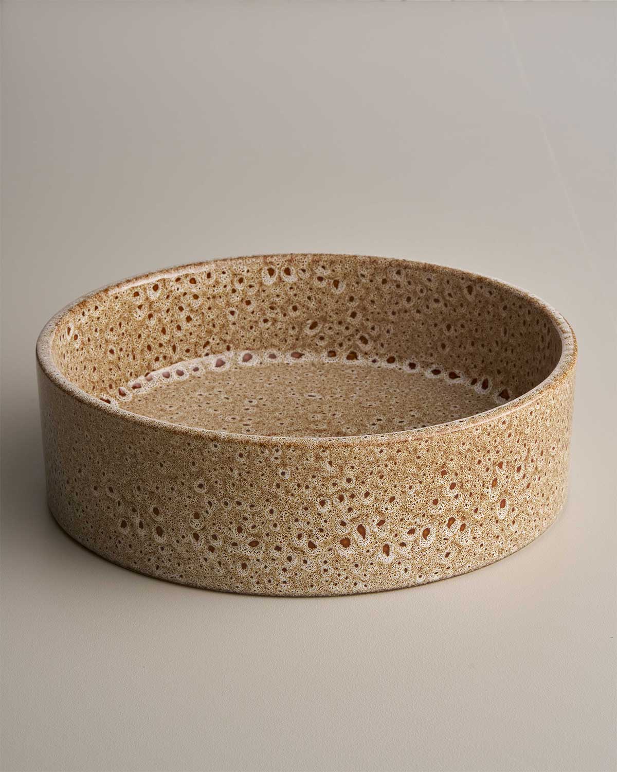 Clay 400 Ceramic Above Counter Basin / White Ochre