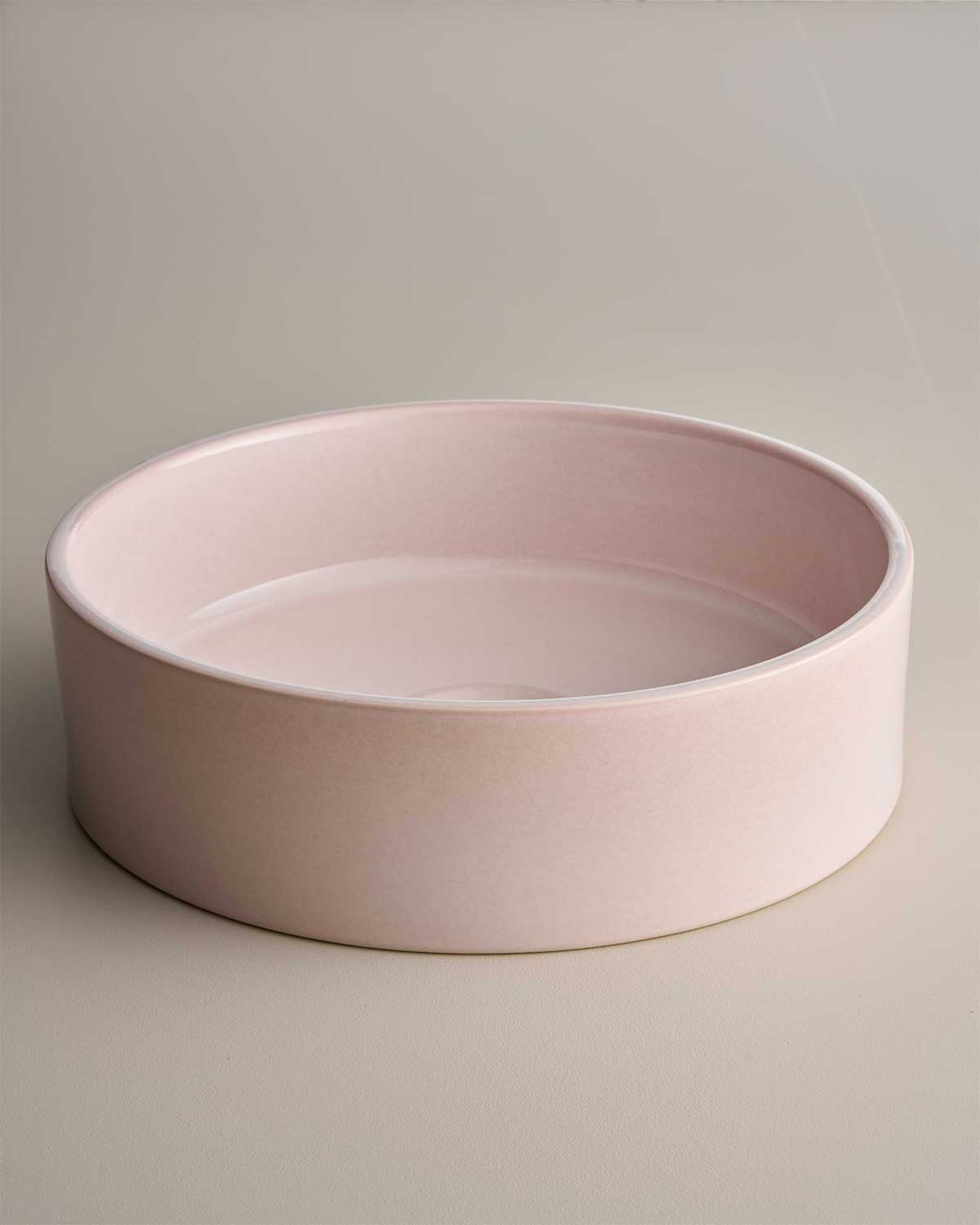Clay 400 Ceramic Above Counter Basin / Rose Quartz