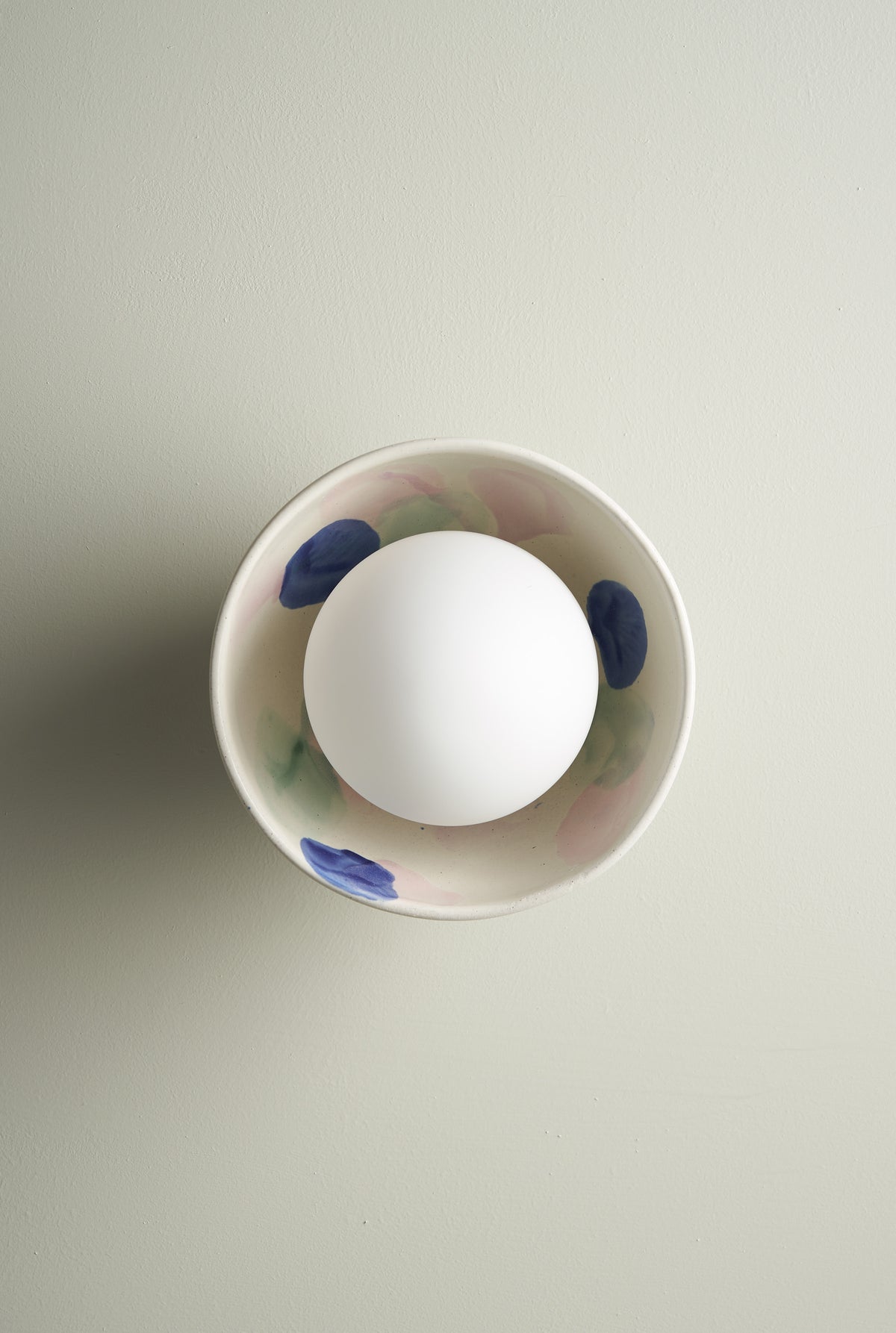 Ceramic Wall Bowl Sconce Light / Happy Days