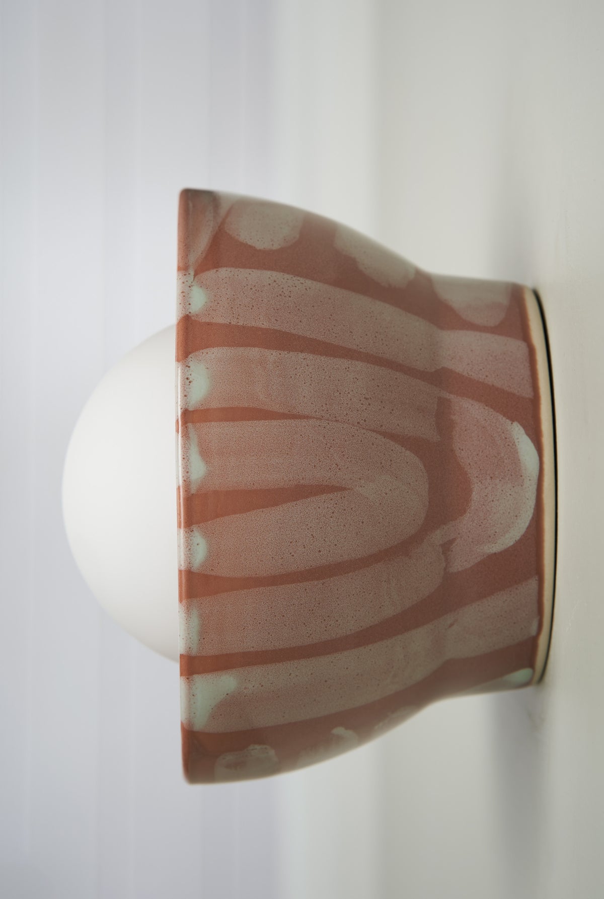 Ceramic Wall Bowl Sconce Light / Rose Spaghetti Junction