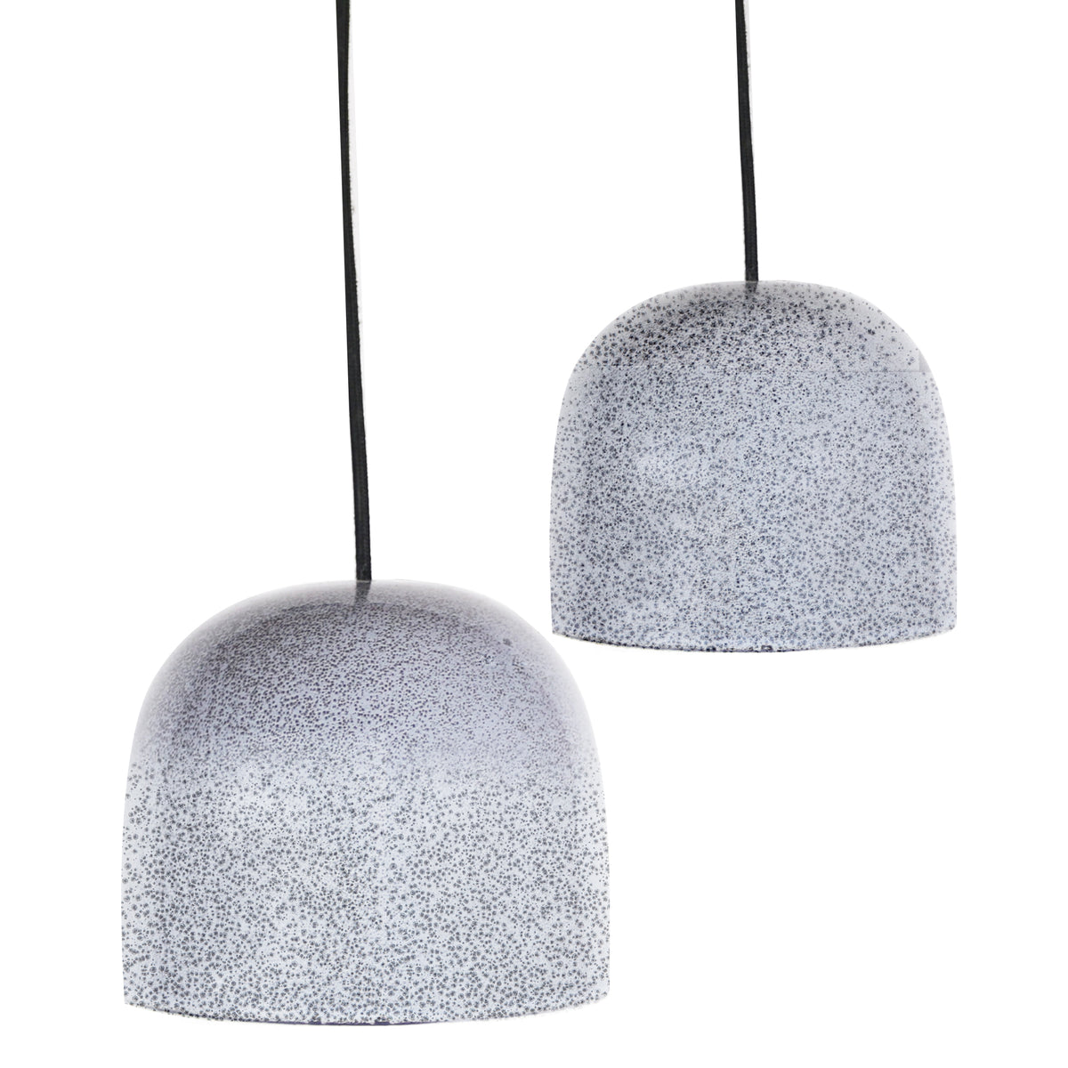Large Ceramic Pendant Bell Light / Storm