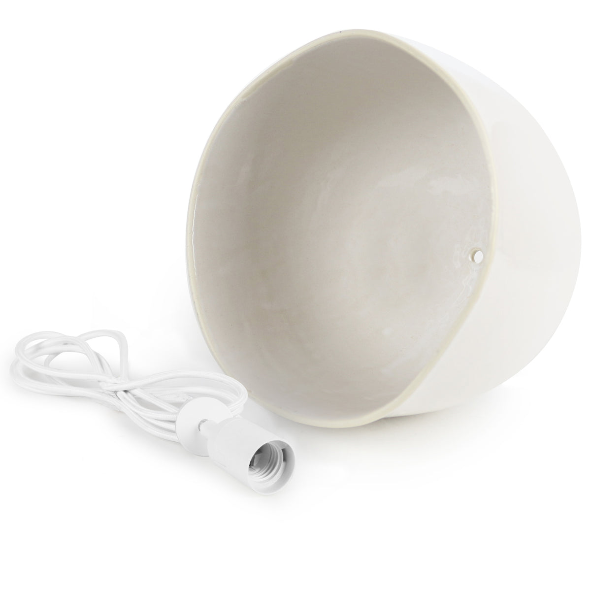Small Ceramic Pendant Bell Light / Coast
