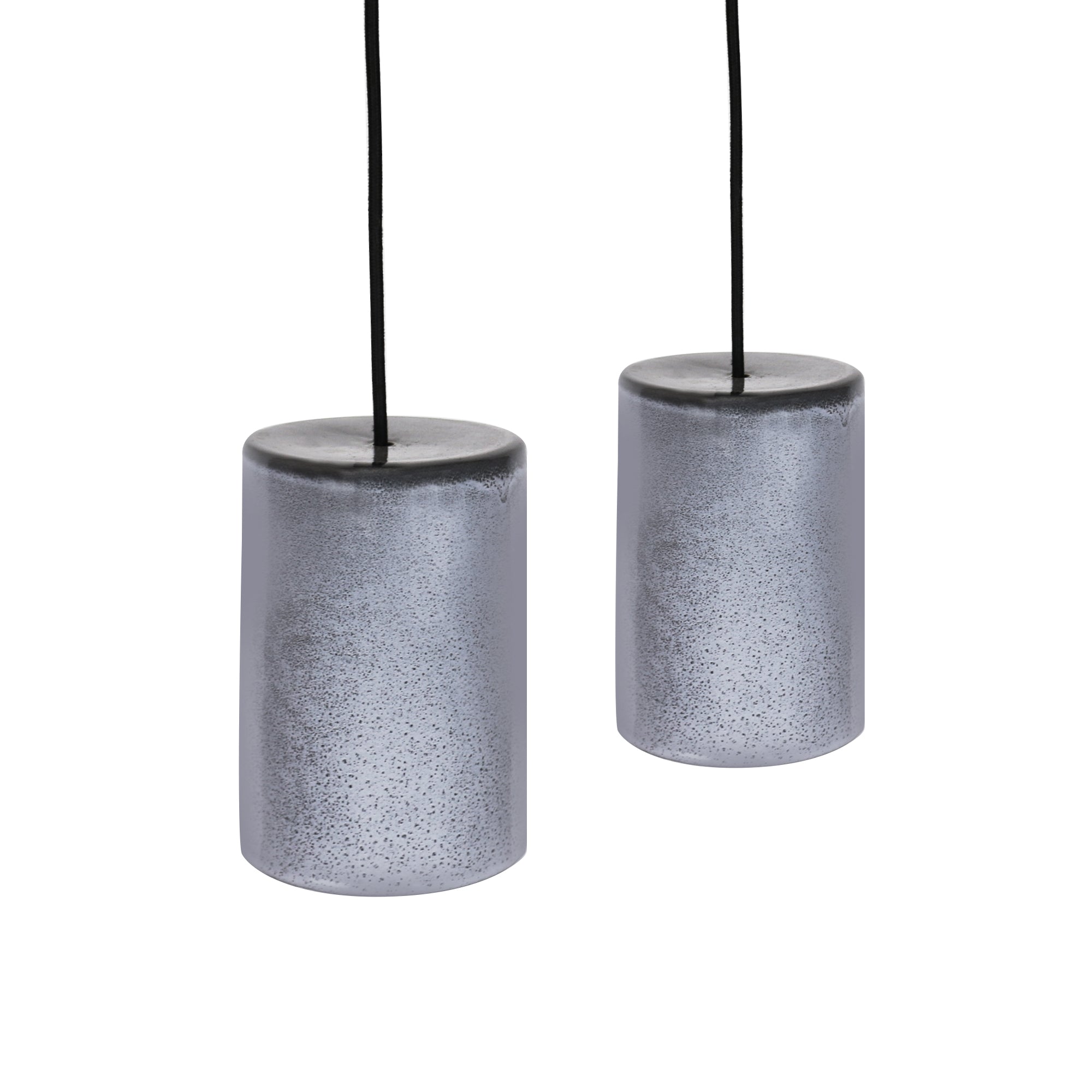 Large Ceramic Pendant Cylinder Light Storm