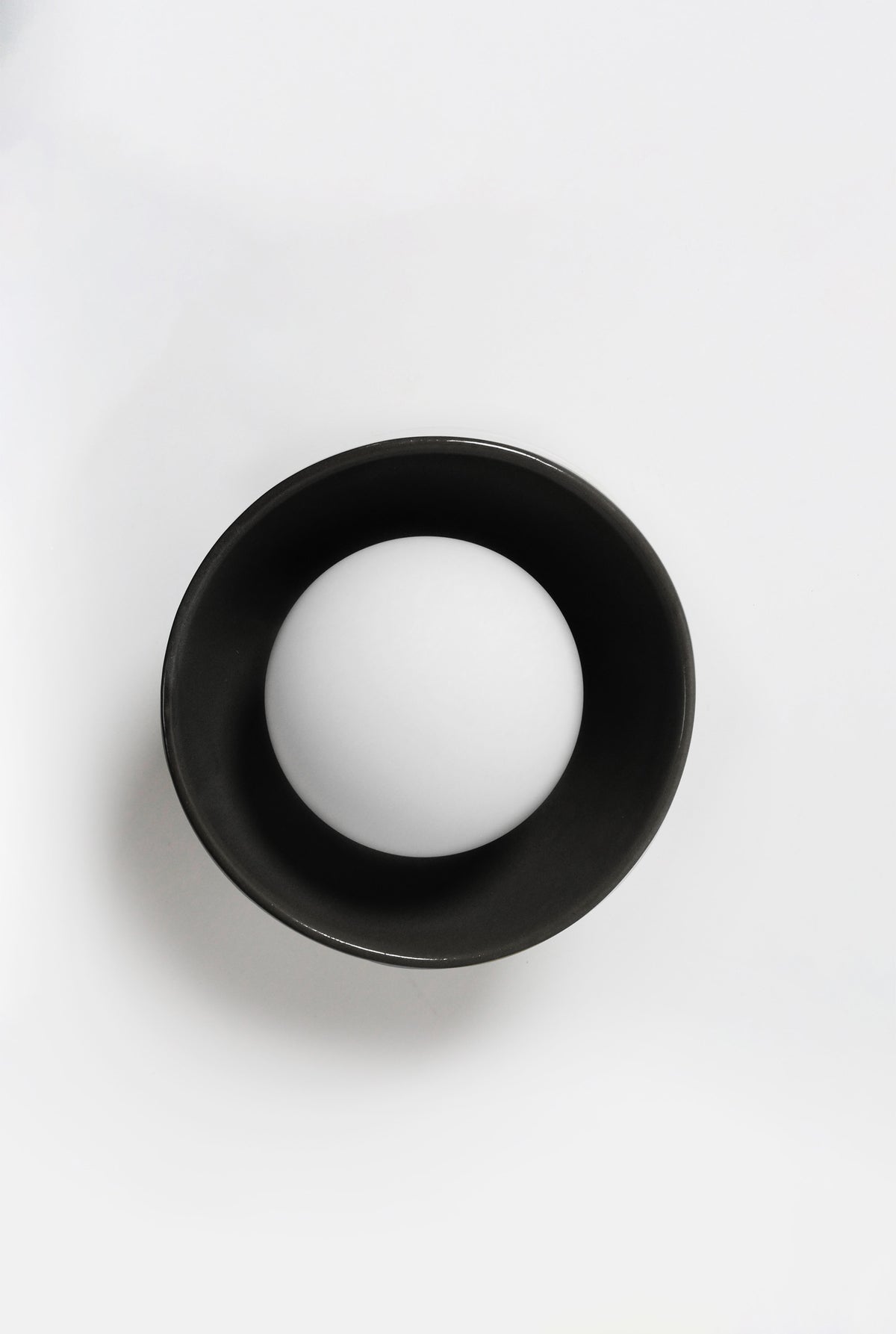 Ceramic Wall Bowl Sconce Light / Liquorice