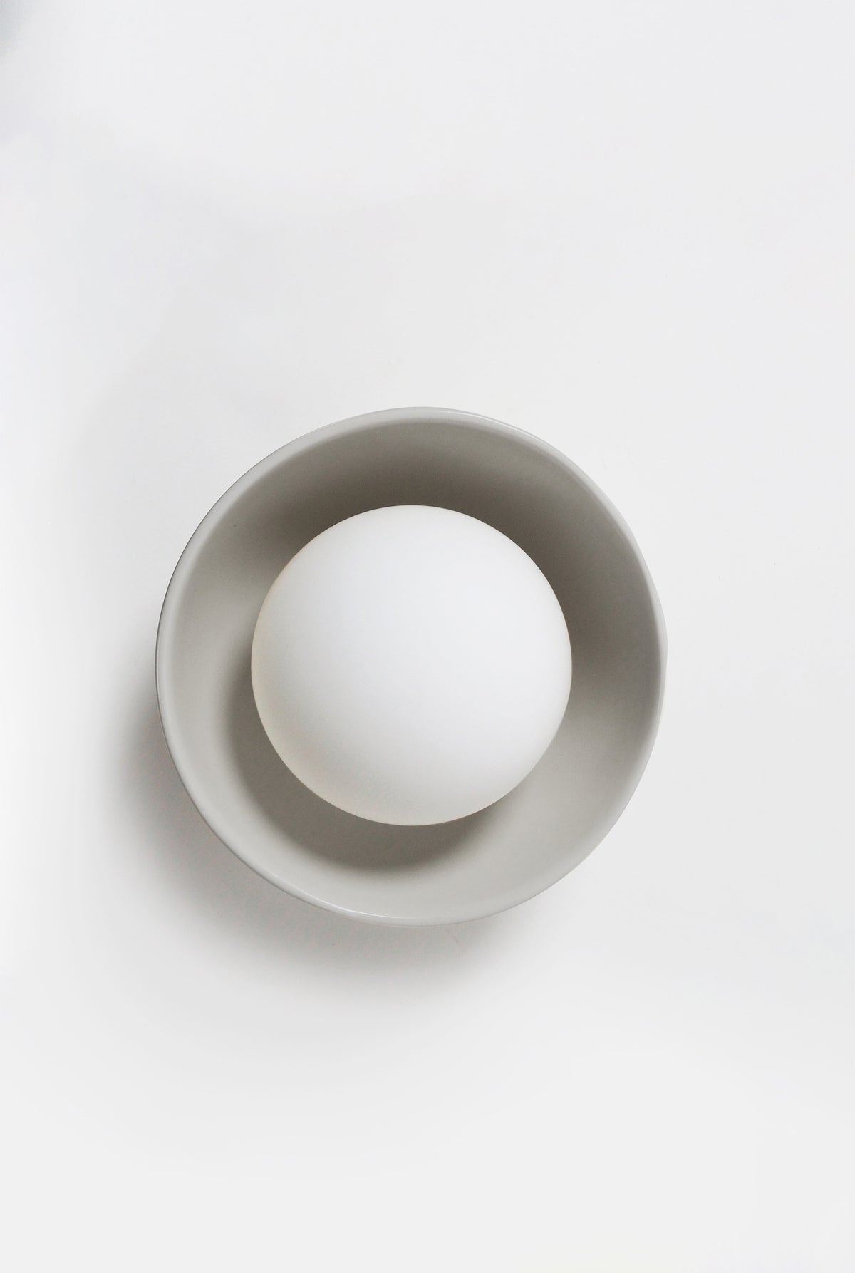 Ceramic Wall Bowl Sconce Light / Stone