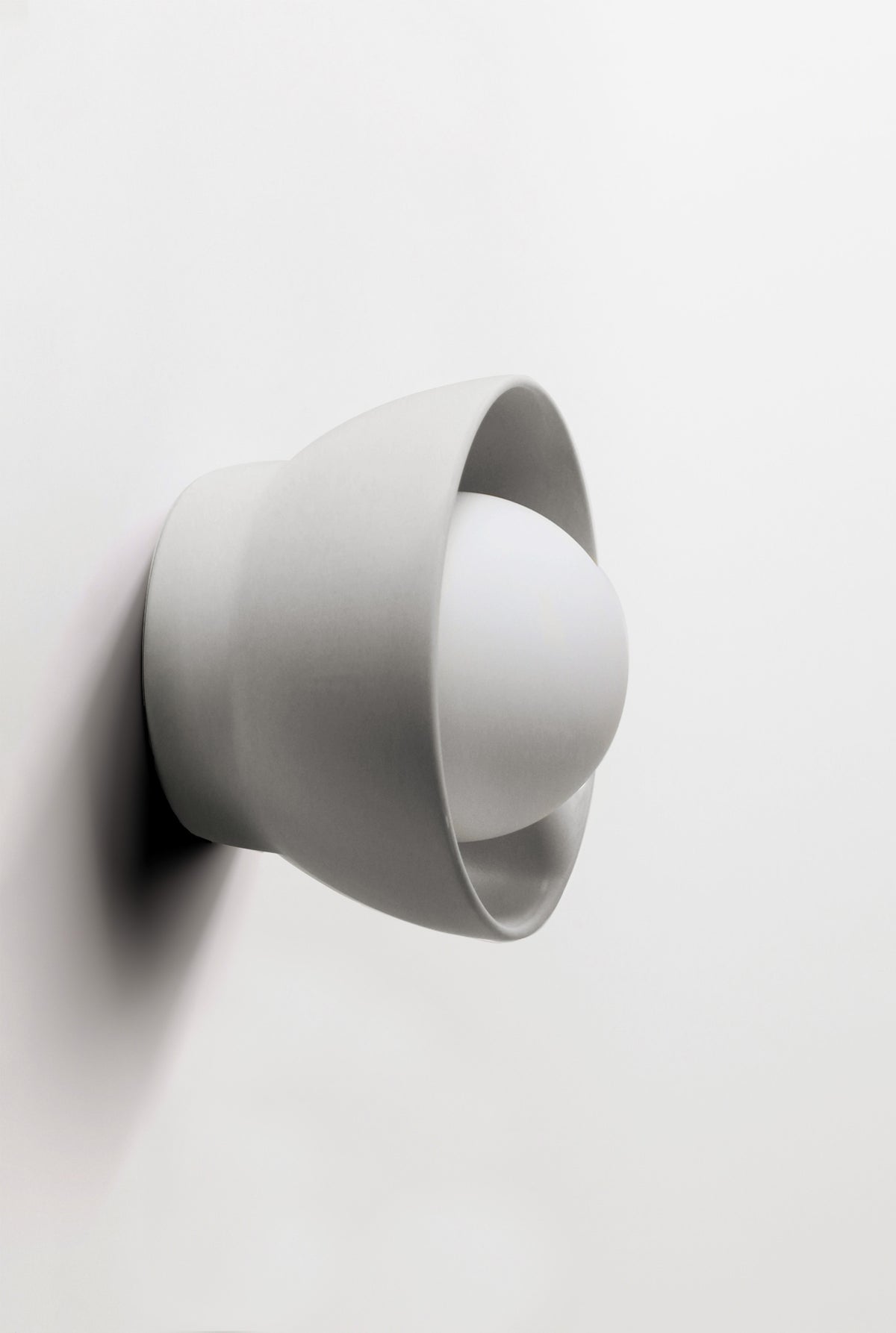 Ceramic Wall Bowl Sconce Light / Stone