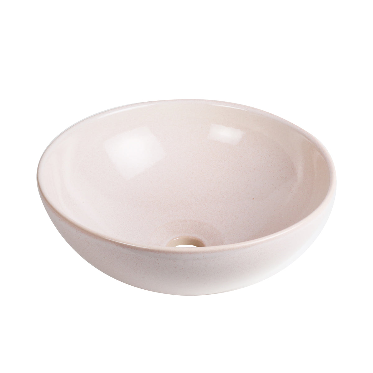 Clay 340 Ceramic Above Counter Basin / Rose Quartz
