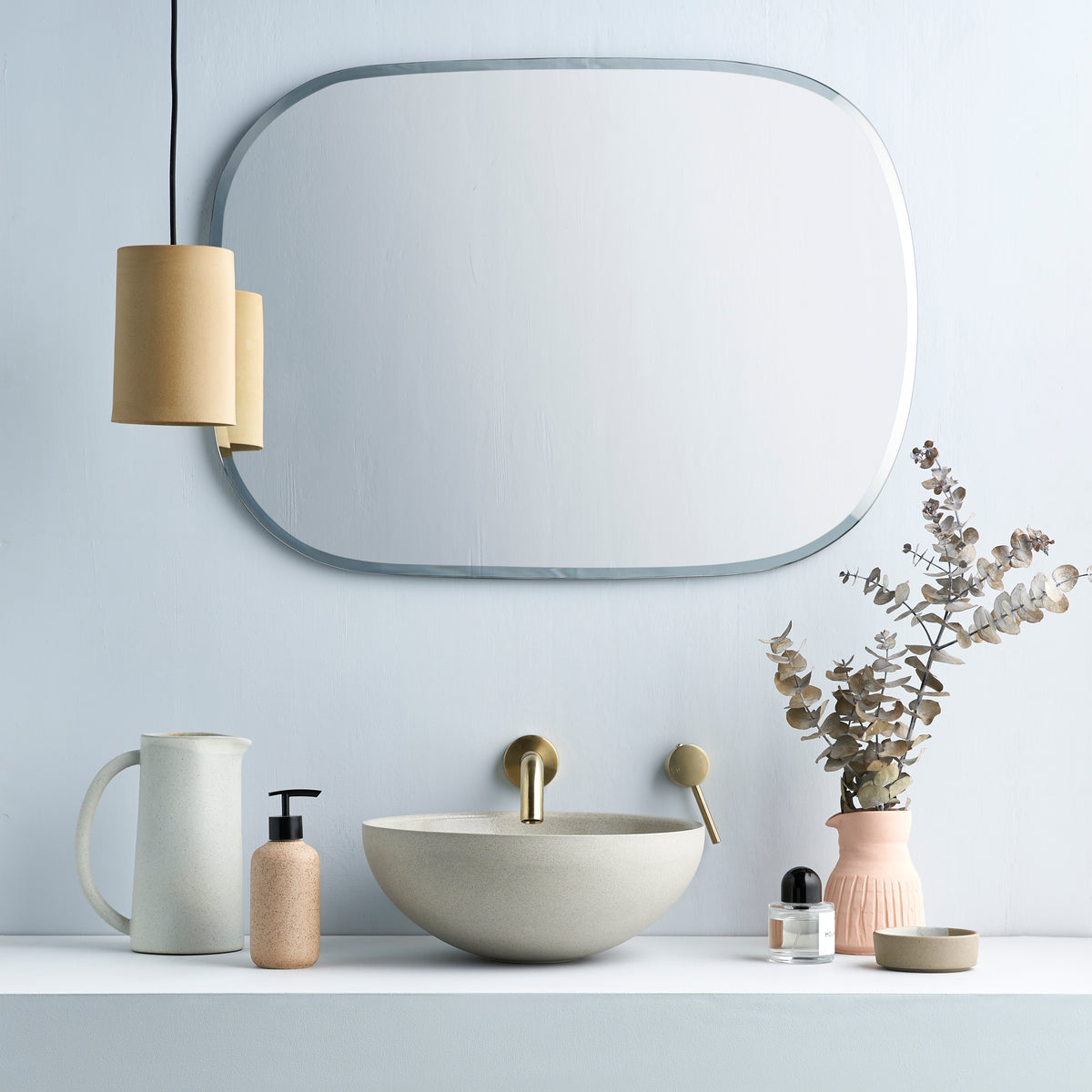 Clay 340 Ceramic Above Counter Basin / Stone