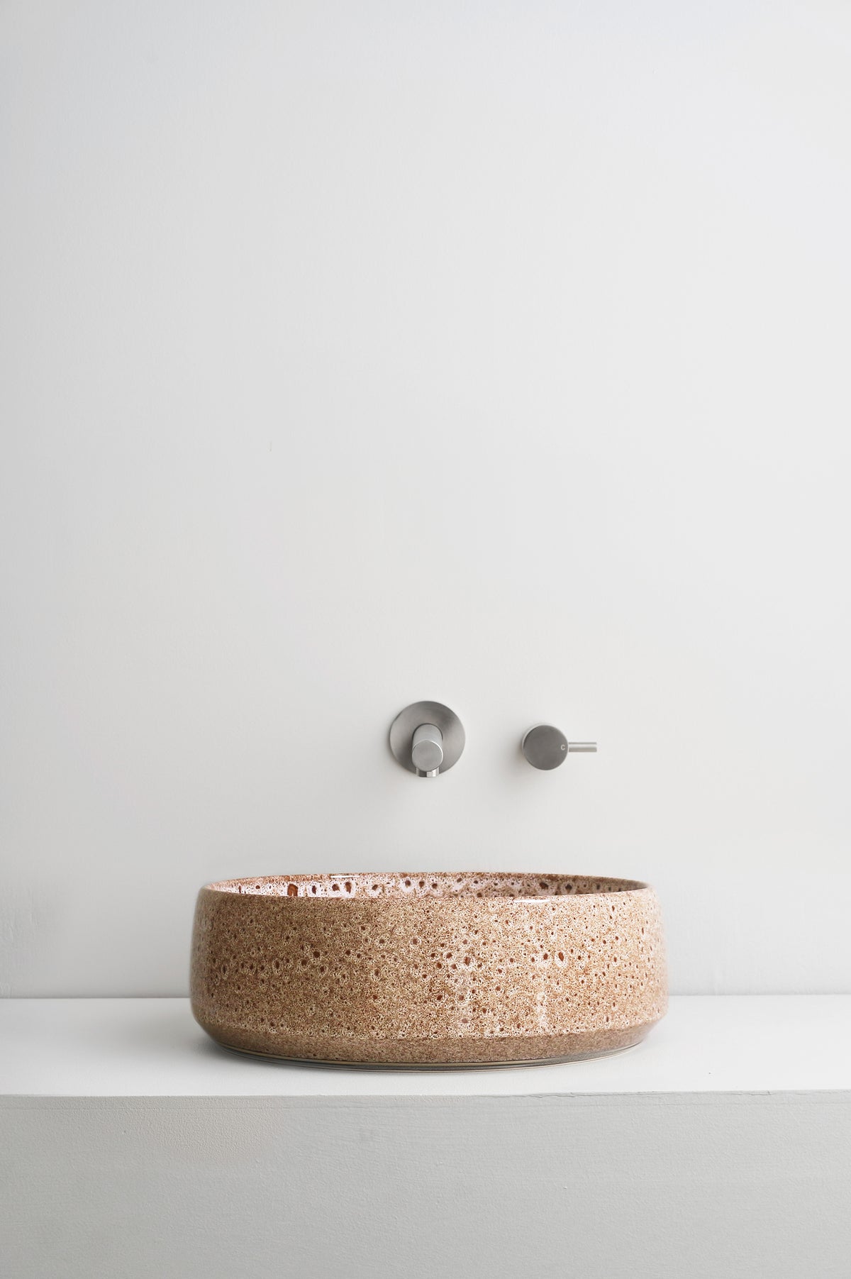 Kiln 360 Ceramic Above Counter Basin / White Ochre