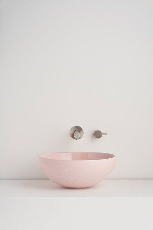 Clay 340 Ceramic Above Counter Basin / Rose Quartz