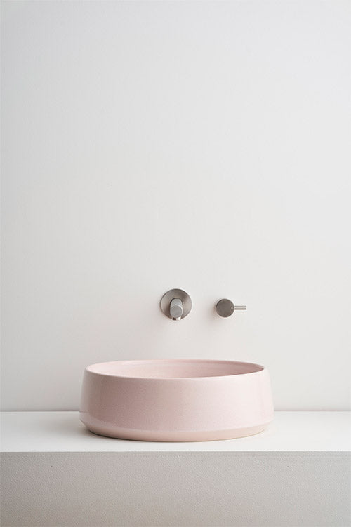 Kiln 360 Ceramic Above Counter Basin / Rose Quartz