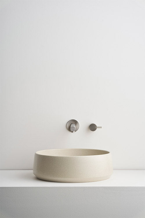 Kiln 360 Ceramic Above Counter Basin / Poppyseed