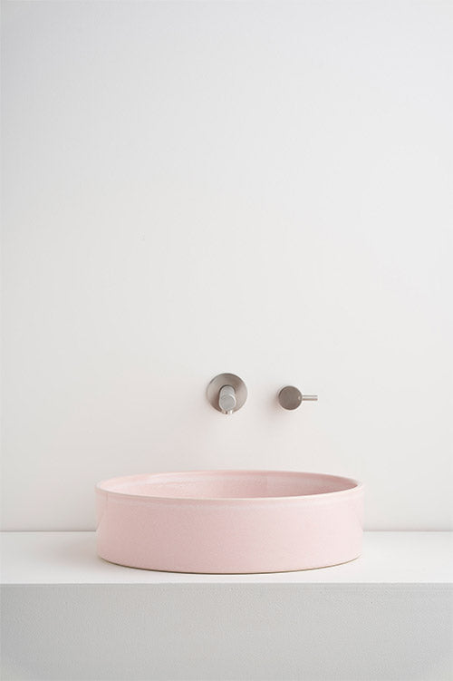 Clay 400 Ceramic Above Counter Basin / Rose Quartz