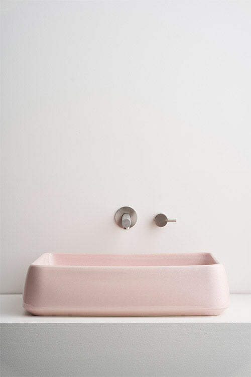 Kiln 515 Ceramic Above Counter Basin / Rose Quartz