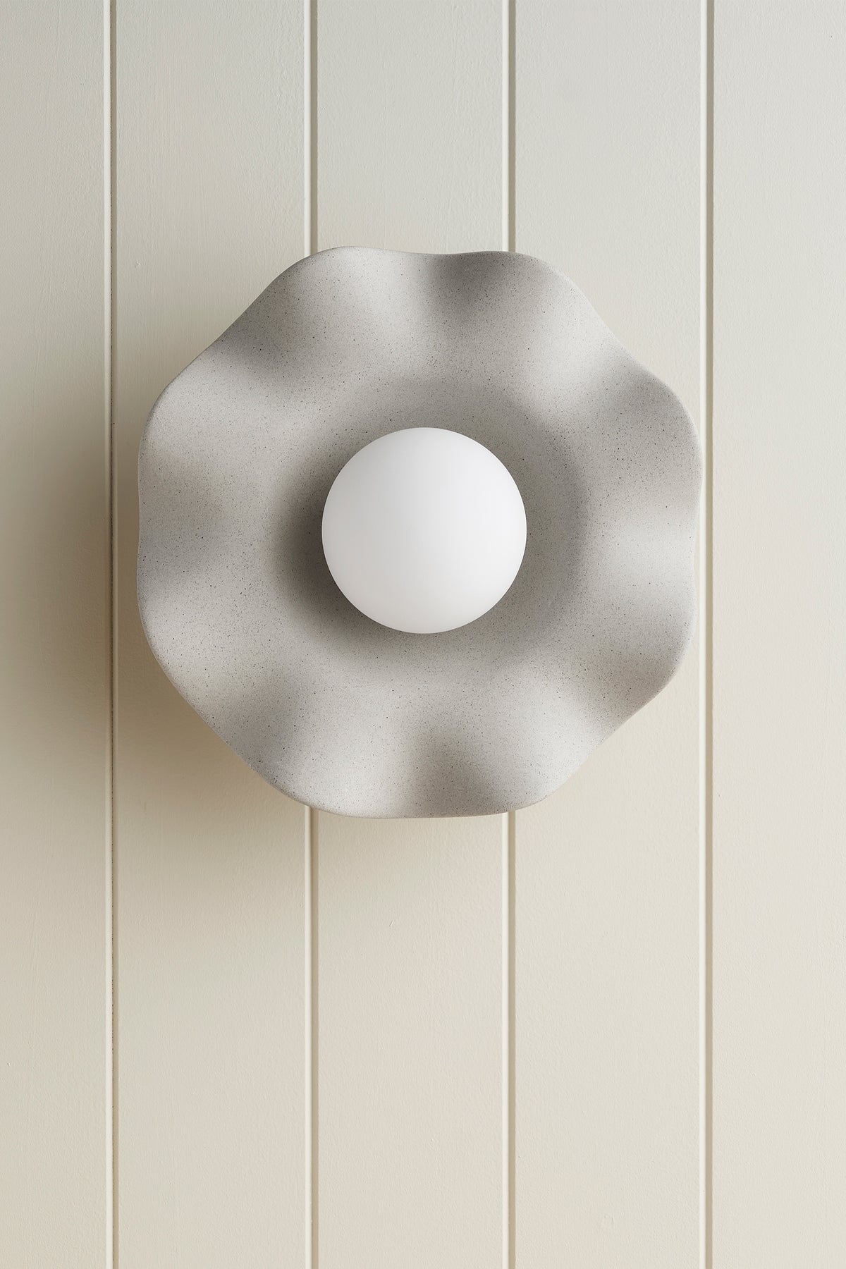 Ceramic Wall Pearl Sconce Light / Stone