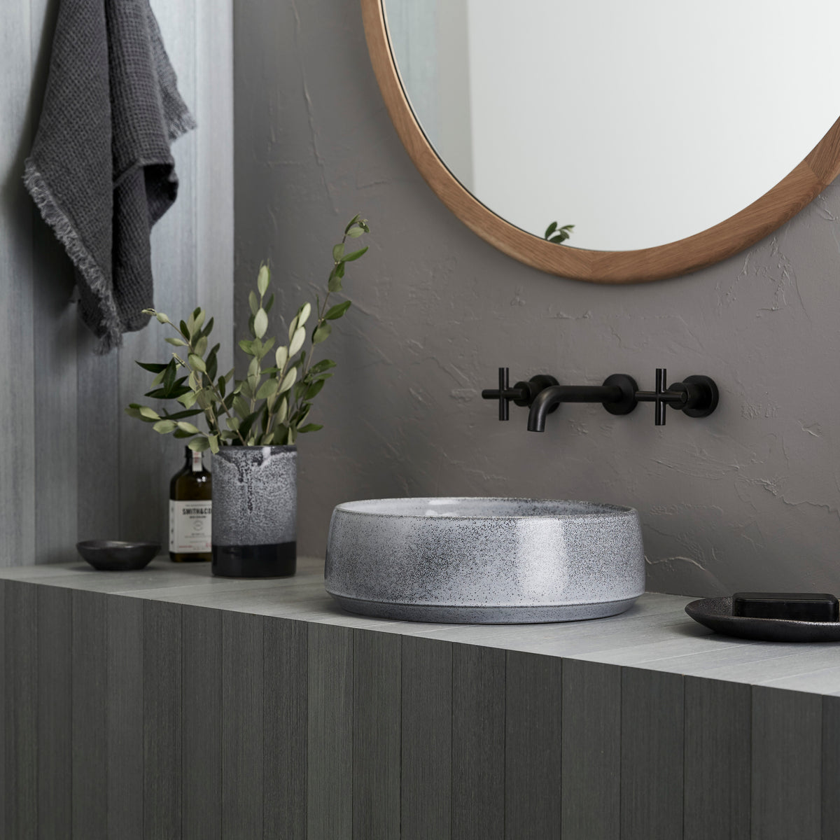 Kiln 360 Ceramic Above Counter Basin / Storm