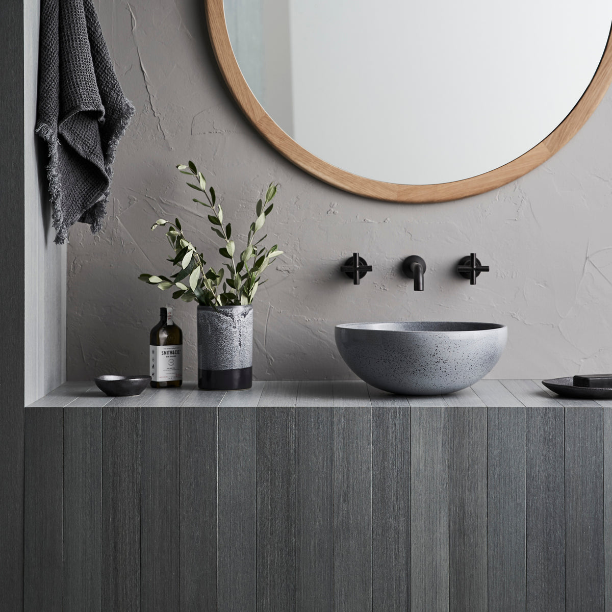 Clay 340 Ceramic Above Counter Basin / Storm
