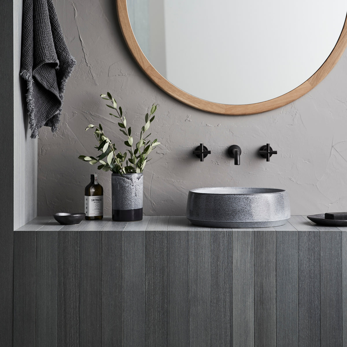 Kiln 360 Ceramic Above Counter Basin / Storm