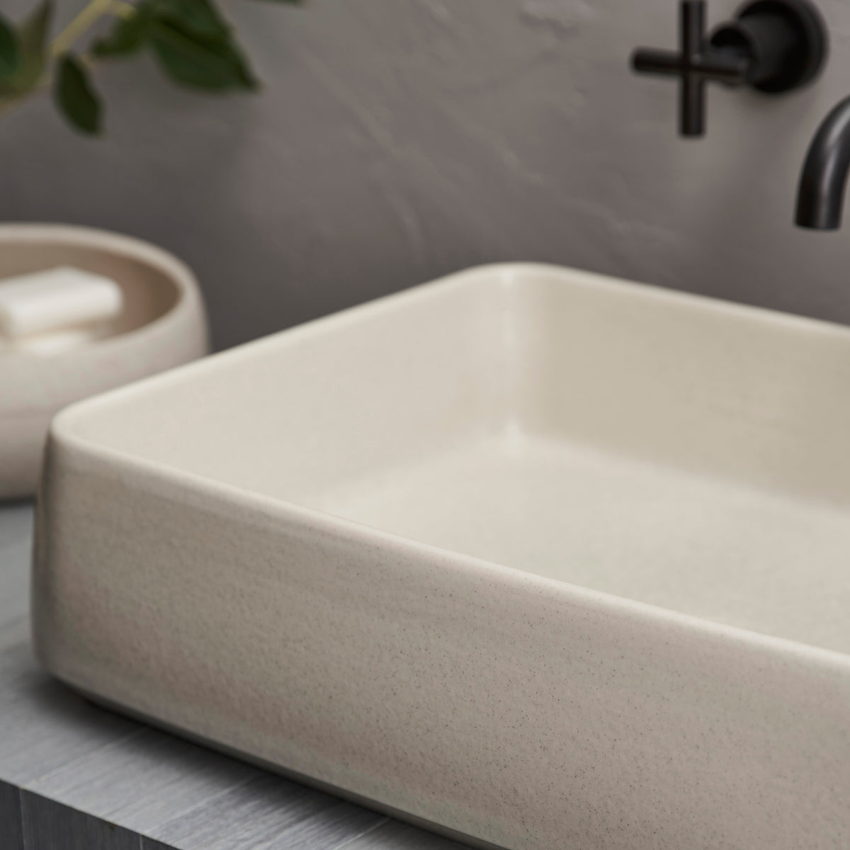 Kiln 515 Ceramic Above Counter Basin / Poppyseed
