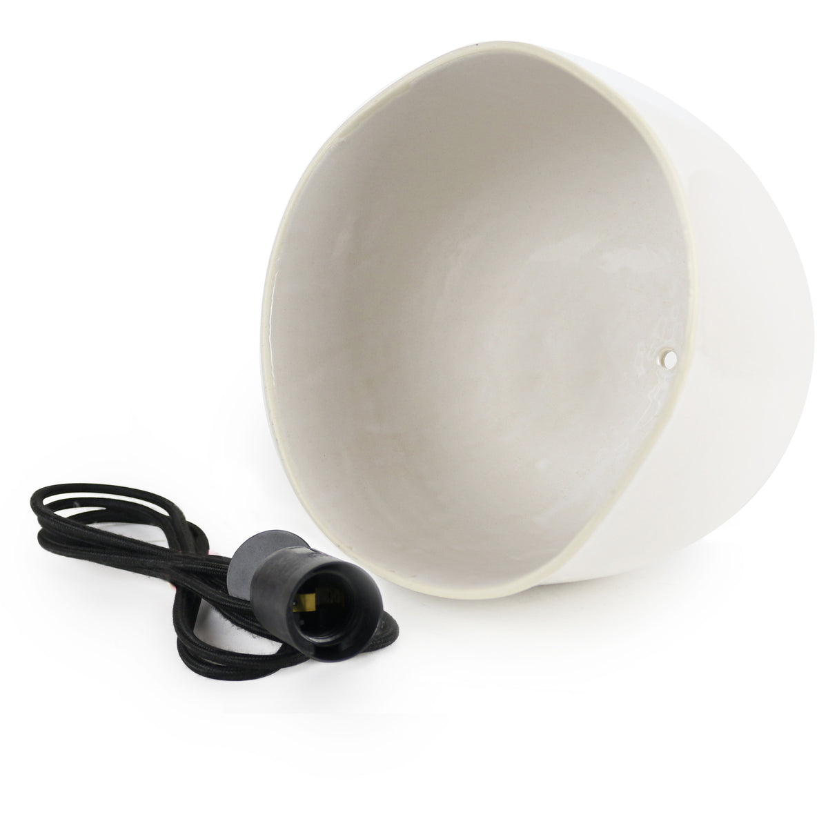 Large Ceramic Pendant Bell Light / Coast